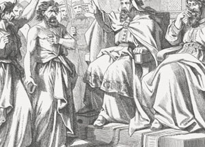 Jehoshaphat shown here with Ahab.
