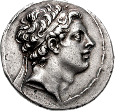 Antiochus IV. Image source: Wikimedia
